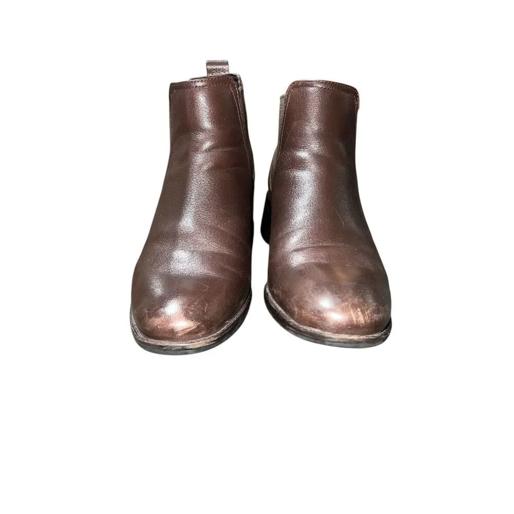 Cole Haan Women’s Brown Slip‎ On  Leather Chelsea Boot 212819 Size 8B